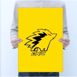 Poster onic kuning hitam